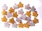 Christmas Ornament Leaves, Shatterproof hanging ornaments for Christmas tree, Indoor and outdoor Christmas holiday home decoration (Gold & Silver)